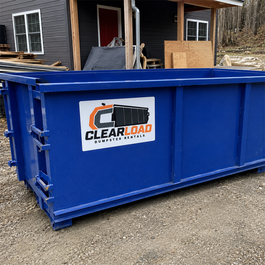Clean Clearload dumpster ready for rental service